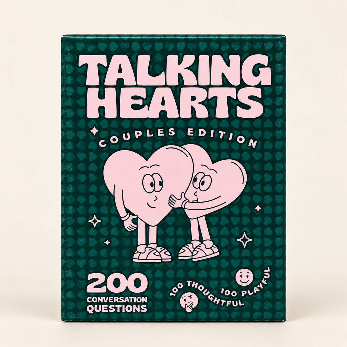 Talking Hearts Couples Edition original green and pink box with 200 conversation questions